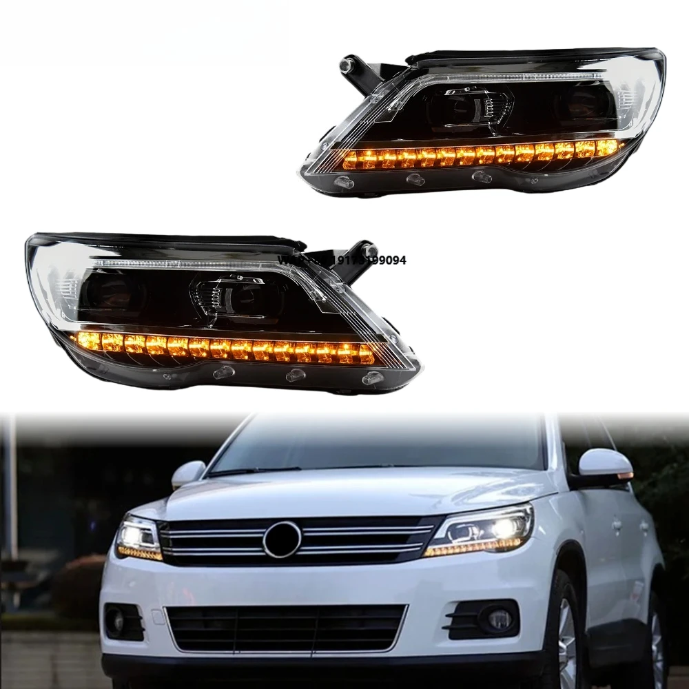 

Tiguan Headlights 2009-2012 LED Lens Upgrade Front Lamp Car Accessories Hot Selling Plug and Play DRL