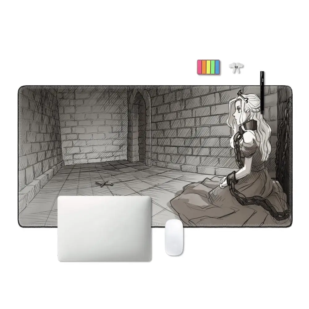 game Slay the Princess for notebook Mouse Pad Keyboard Mousepad large 1200X600 mm Desk Mat PC Gamer Office Carpet Home Table pad