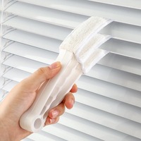 Microfiber Removable Washable Cleaning Brush Clip Household Duster Window Leaves Blinds Cleaner Brushes Tool