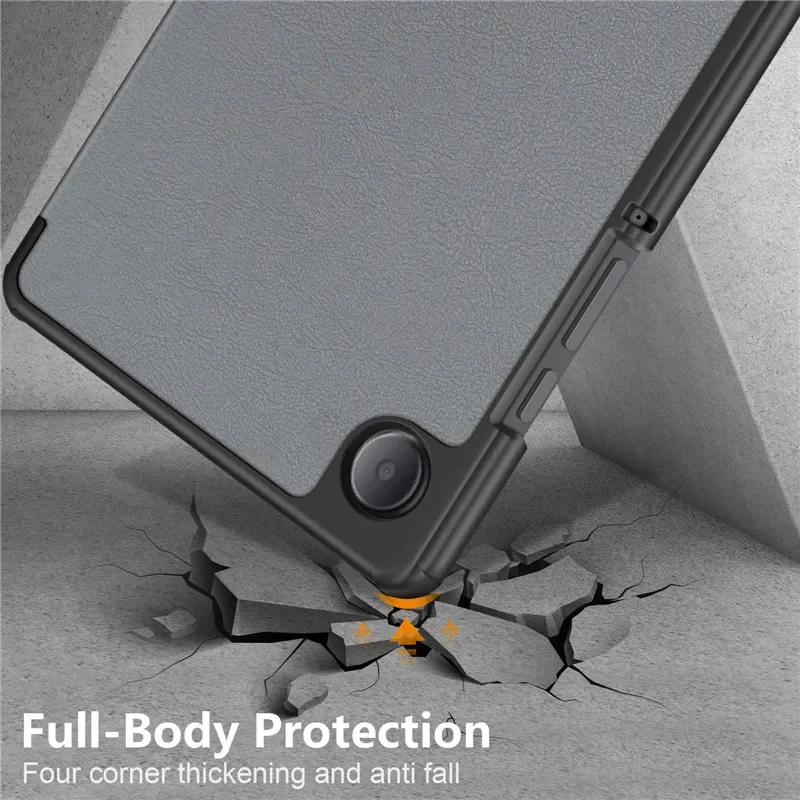 حافظة لهاتف سامسونج تاب A9 مقاس 8.7 بوصة حامل جلدي مغناطيسي ثلاثي الطي لهاتف جالاكسي تاب A9 8.7 بوصة 2023 حافظة كوكيه SM-X110 X115 #5