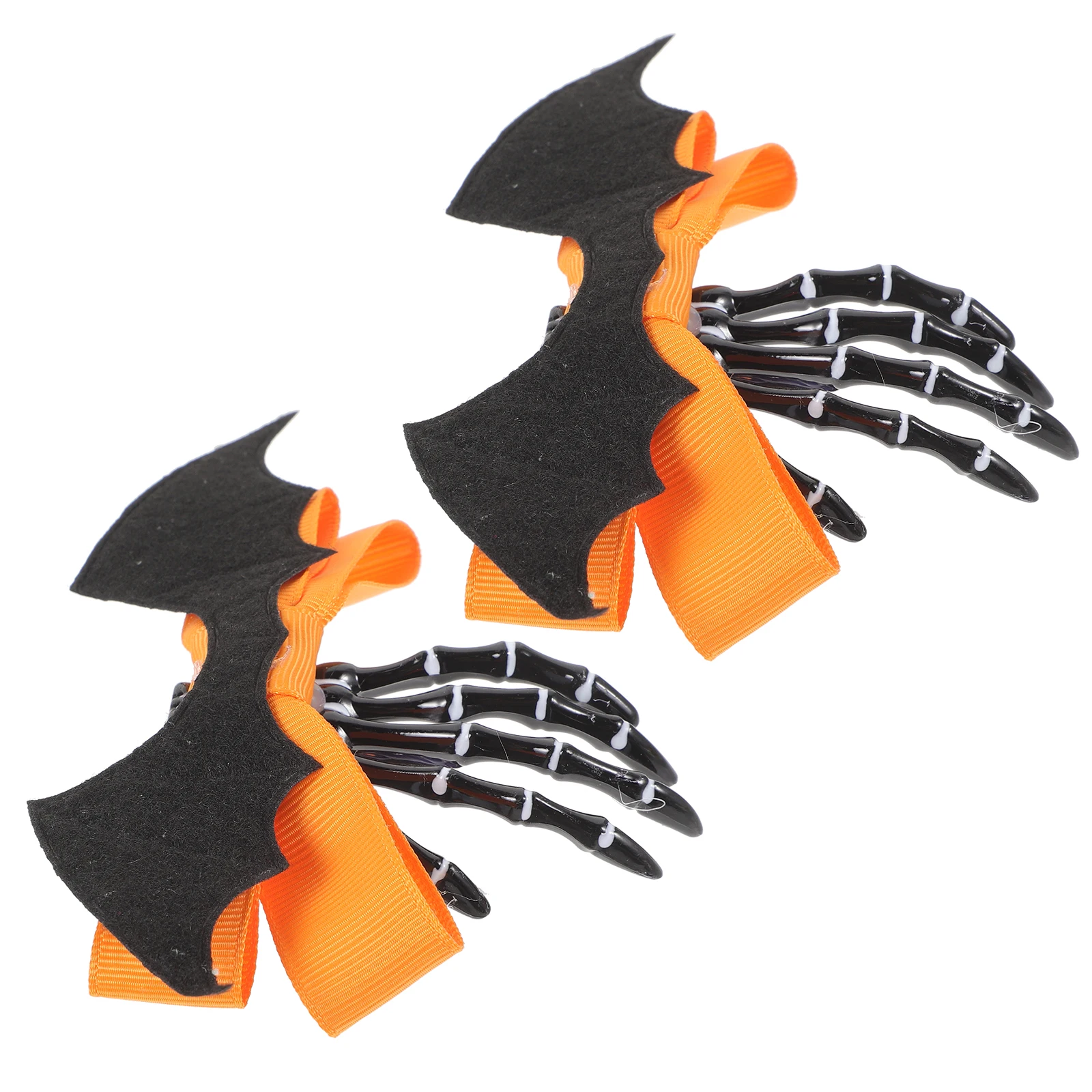 

2pcs Hand Clips Hairpins For Women Gothic Accessories Party Costume Bone Hairpin Durable Halloween Decorations Unique