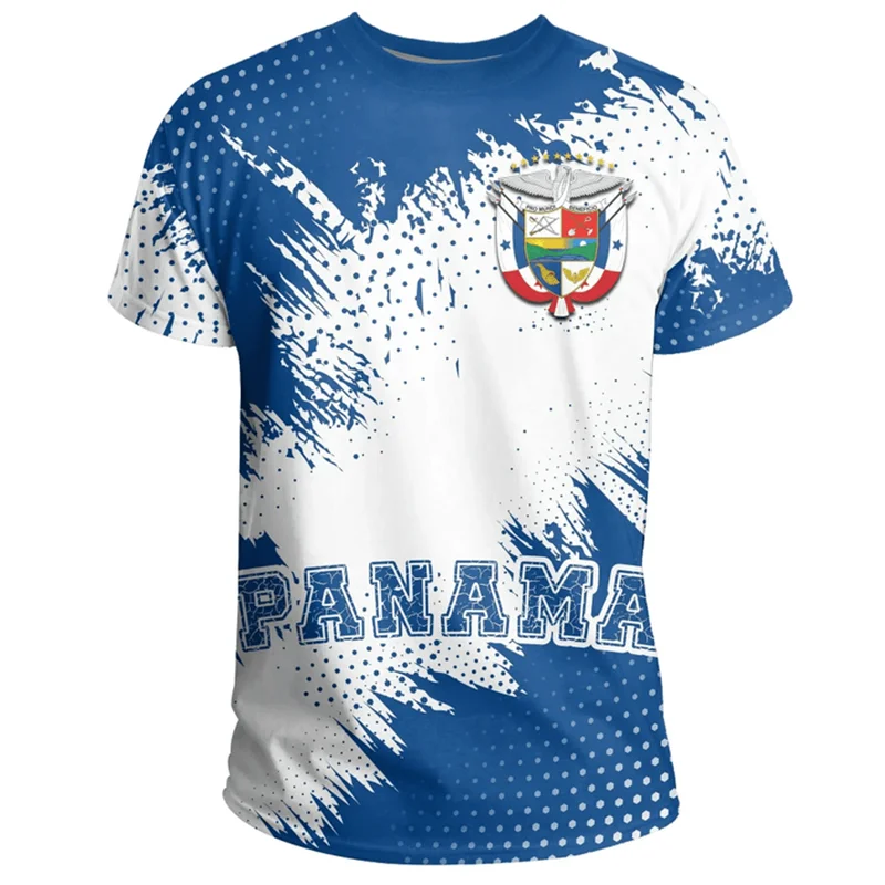 Panama Flag Map 3D Printed T Shirt For Men Clothes Fashion Male T-Shirt National Emblem Tshirt Independence Day Tee Women Tops