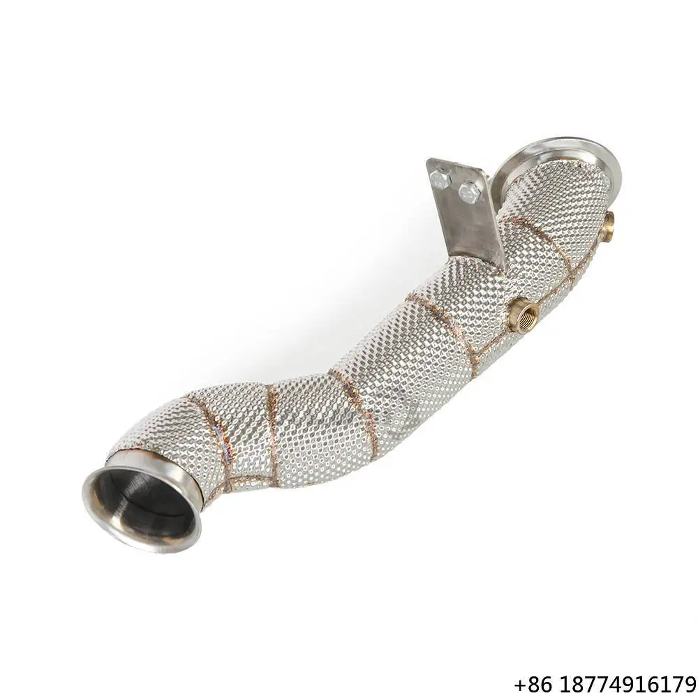 

Stainless Steel Insulated Catted Downpipe for C200 2.0T W205 2014-2018 LHD High Performance Free Flow Exhaust Pipe