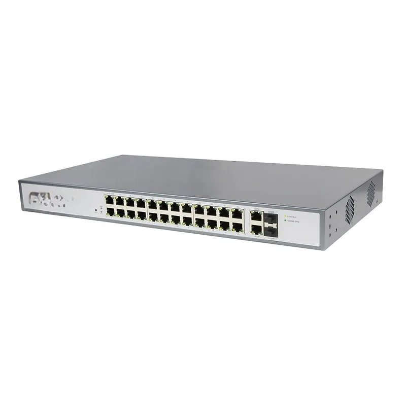 Gigabit 24-port POE power supply fiber optic switch, network splitter