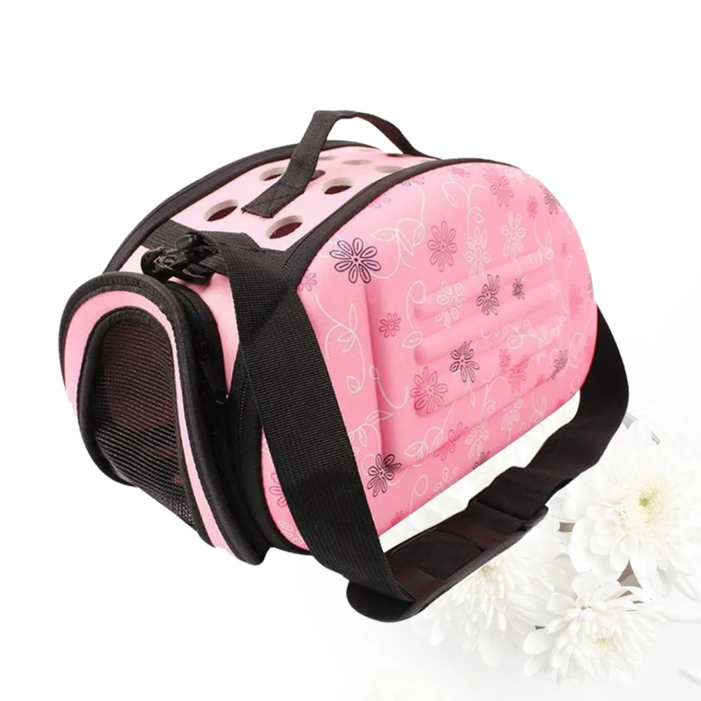 

Carrier Breathable Mesh Design Portable For Puppy Small Convenient Outdoor Front Eva Backpack Pink Size Pet Travel Carrier Dog