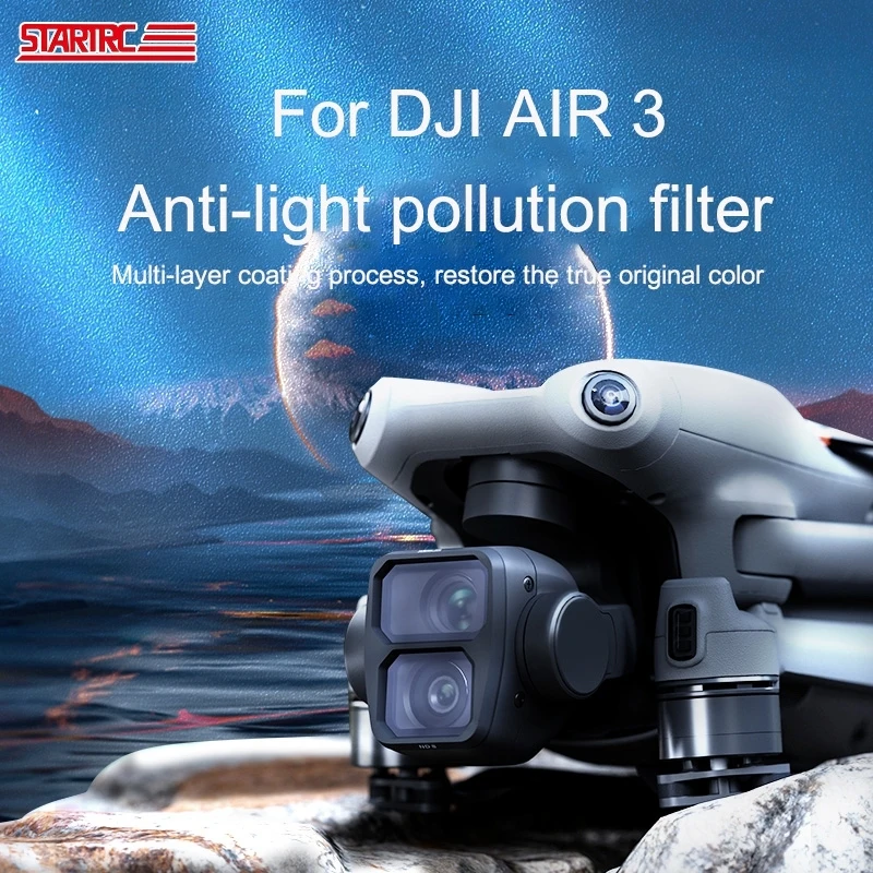 STARTRC Natural Night Filter For DJI Air 3 Drone Aerial Camera NIGHT Anti-light Pollution Filter Accessories