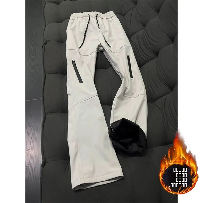 

Мужские зимние рабочие брюки на флисовой подкладке, устойчивые к холоду, для активного отдыха, альпинизма, катания на лыжах, ветрозащитные, водонепроницаемые, на молнии