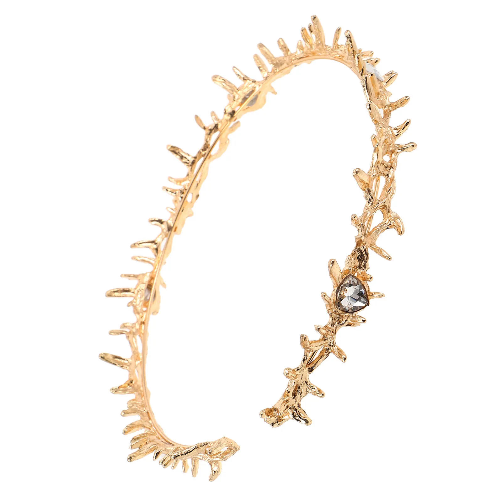 

Halloween Thorn Crown Headpiece Gothic Style Spiky Hair Hoop Cosplay Accessory Costume Party Crown for Women Festival Wear