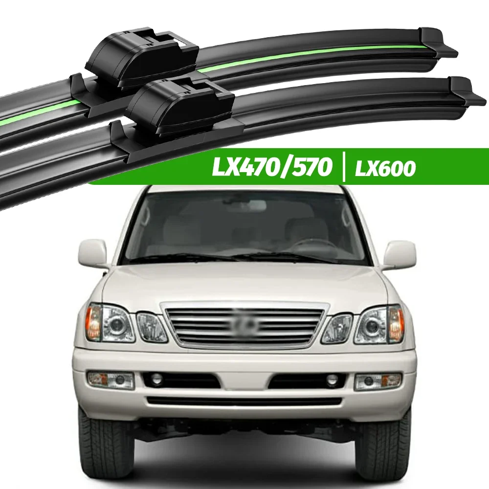 For Lexus LX470 LX570 LX600 1998-2022 2pcs Front Windshield Wiper Blades 2000 2008 2007 2016 2019 Windscreen Window Accessories