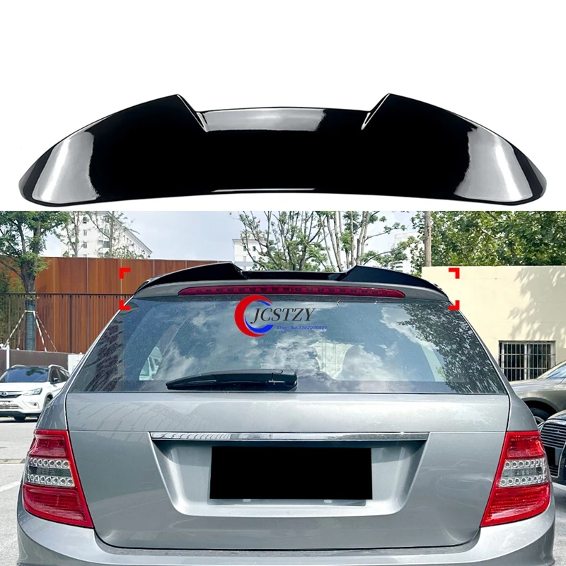 

Для Mercedes Benz C-Class S204 Touring Edition 2008-2014 автомобильный задний спойлер на крышу, тюнинг багажника