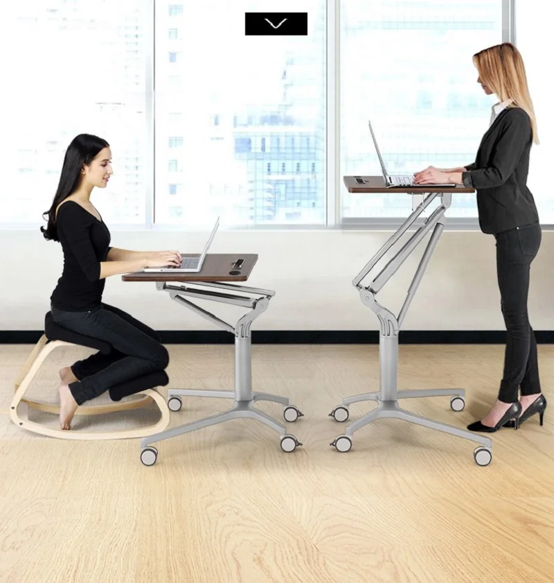 K-STAR Multifunctional Pneumatic Adjustable Lift Mobile Laptop Table Home Office Lazy Desk Learning Lecture Table New 2025