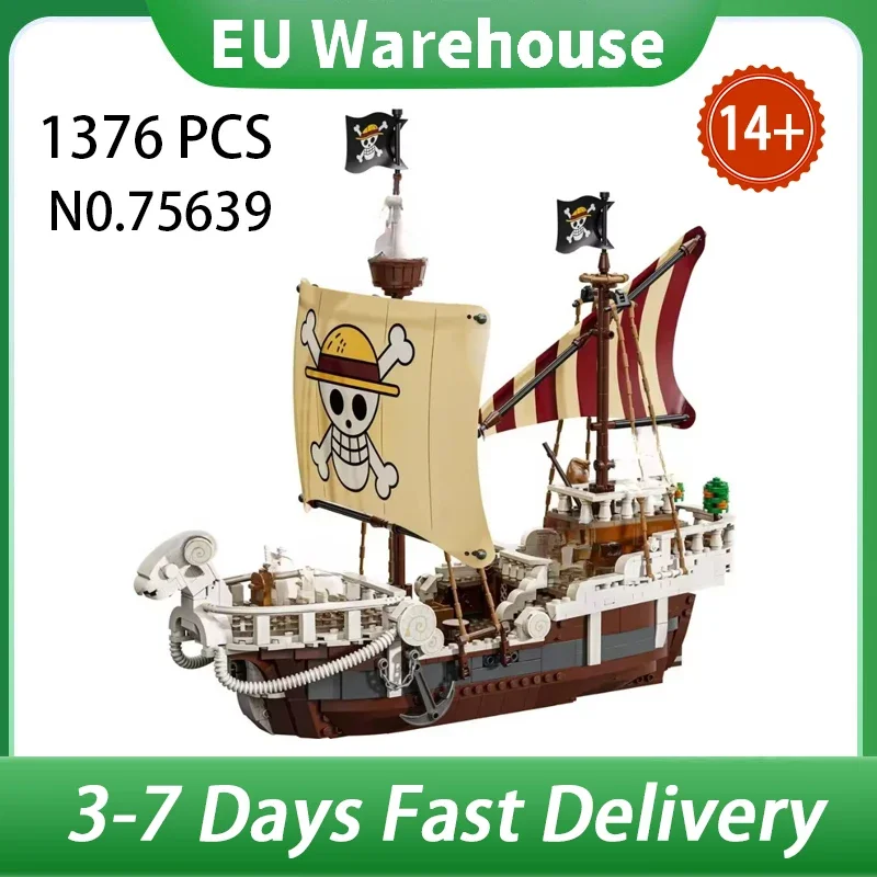 1376 pièces blocs de construction 75639 navire d'aventure décoration de salle d'assemblage créative pour adultes enfants cadeaux de noël et d'anniversaire