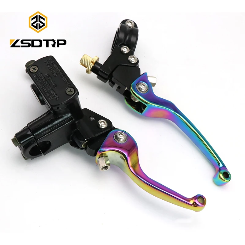 ZSDTRP Multicolor 22mm CNC Motorcycle Hydraulic Brake Pump Clutch Master Cylinder Lever Adjustable