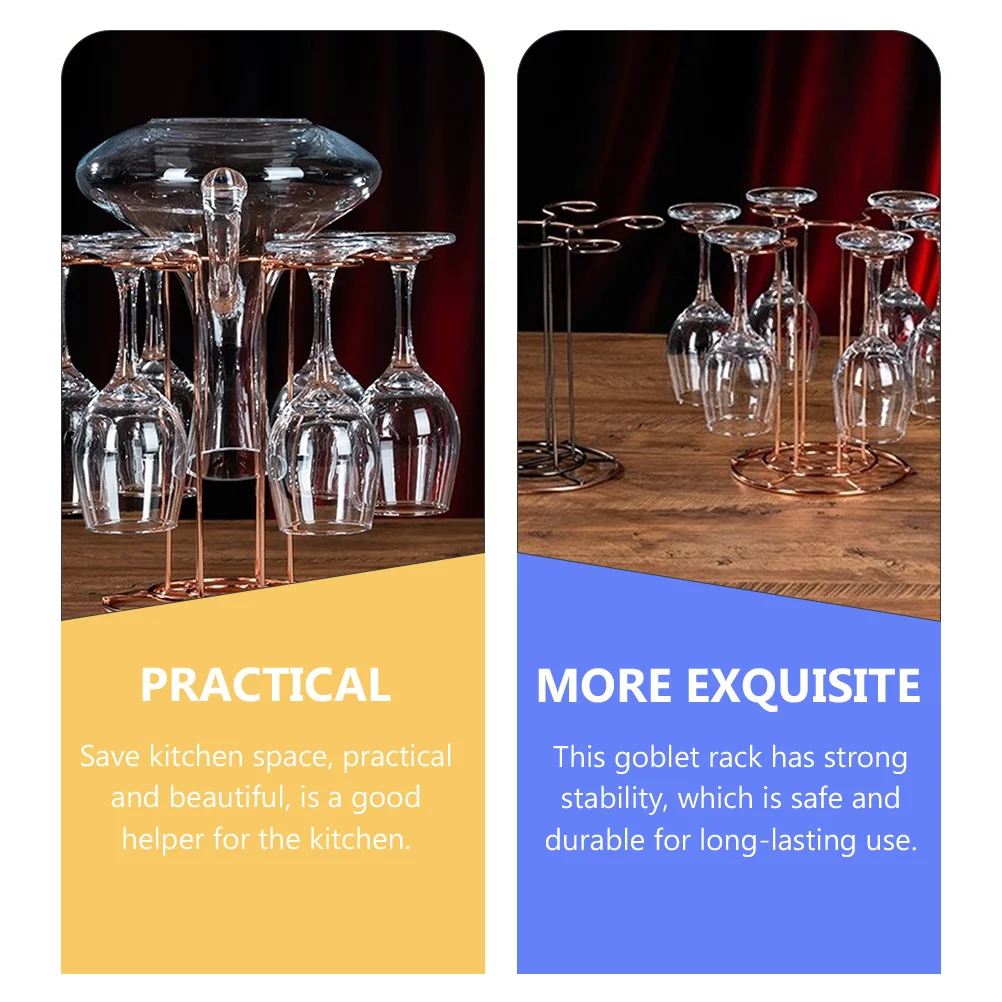 Stielgläser-Aufbewahrungsregal, praktisch, schön, hart, robust, praktisch, klein, zum Aufhängen, Rotweinglashalter, Weinglasregal