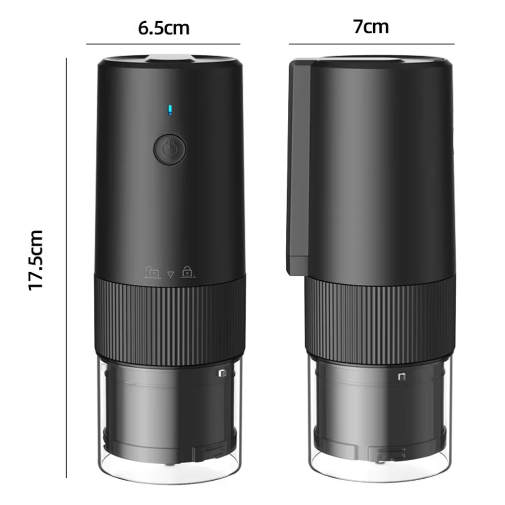 2024 New Portable Electric Coffee Grinder 8 Gears Adjustment Powder Household Food Grade Material MINI Type-C Coffee Machine