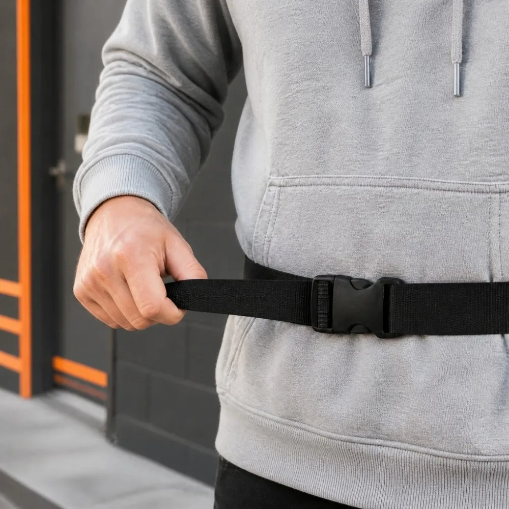 4pcs 19.69 Inch Tool Bag Belt Adjustable Design Non Elastic Drill Battery Strap Nylon Material With Buckle Fanny Pack Extender