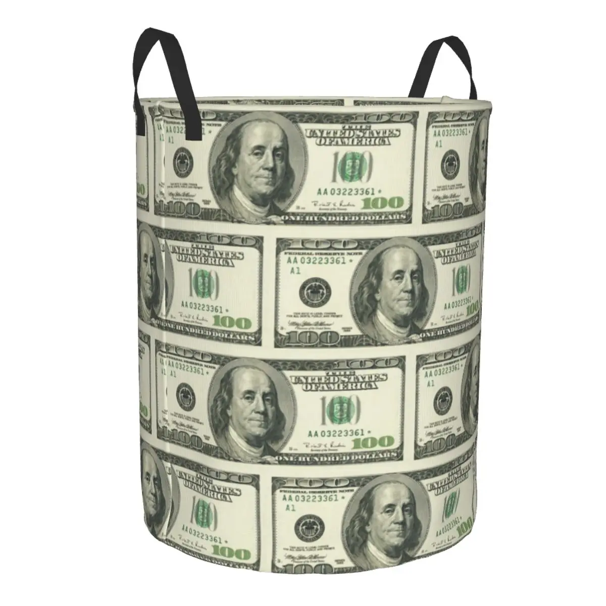 New European Dollar Design Laundry Hamper Large Storage Basket Dollar Euros Kids Nursery Toy Organizer