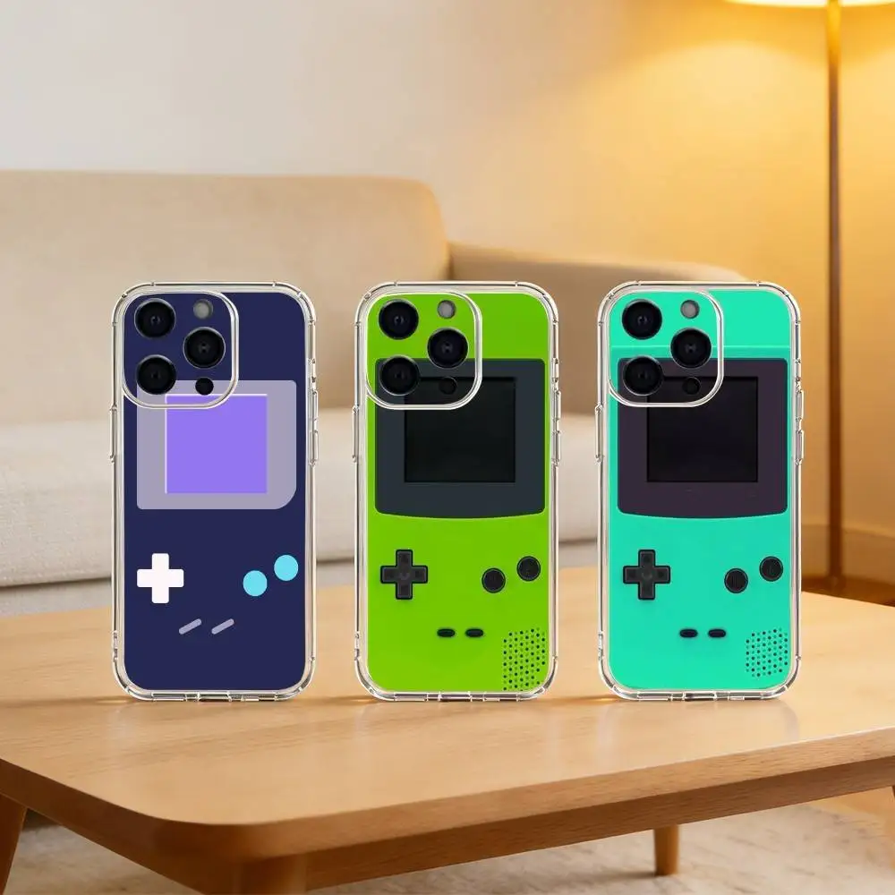 

Gameboy B-Boy Game Phone Case For iPhone 17 16 15 14 13 12 11 Mini Pro Max Plus Transparent Cover
