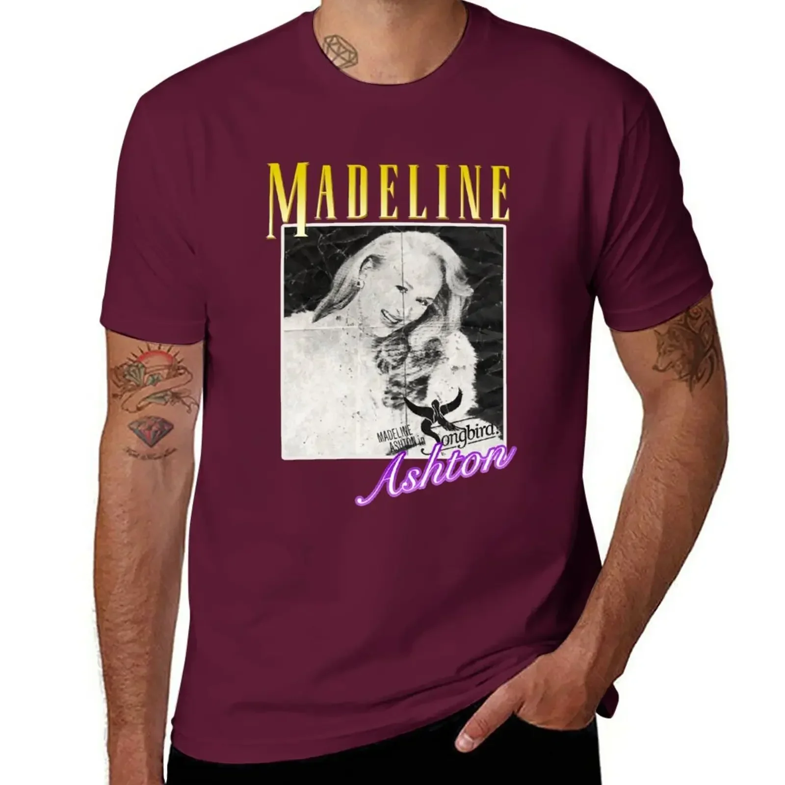 Plus Sizes Summer Tops Cute Tops T Shirts Men Madeline Ashton DeathBecomes Her T-Shirt Clothing Harajuku Graphic Men Clothing