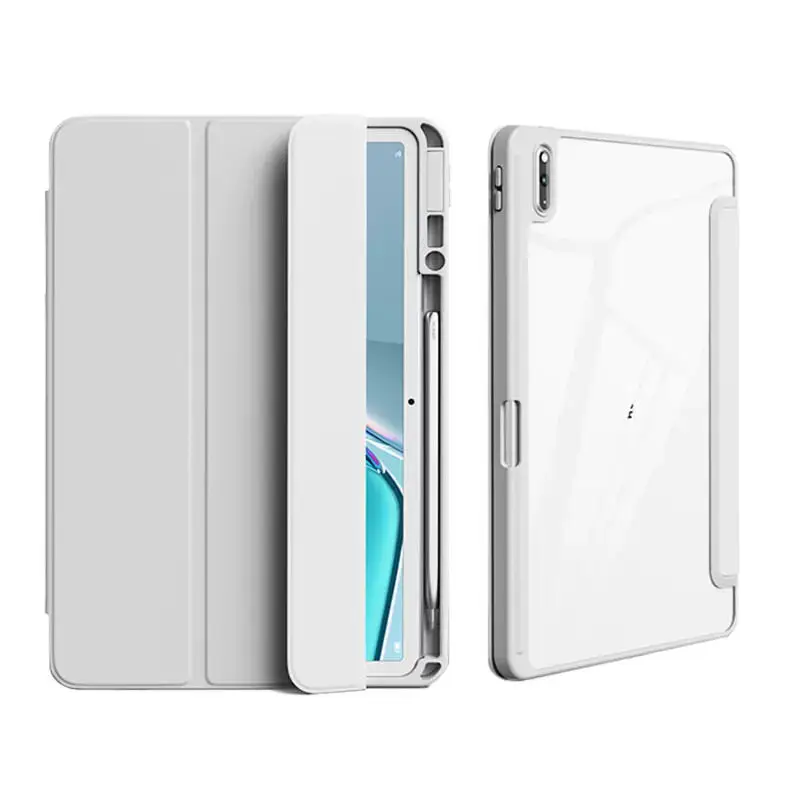 

Прозрачный акриловый жесткий чехол для Huawei MatePad SE 11 2024 AGS6-W09, MatePad 11 2021, 2023 с держателем для стилуса