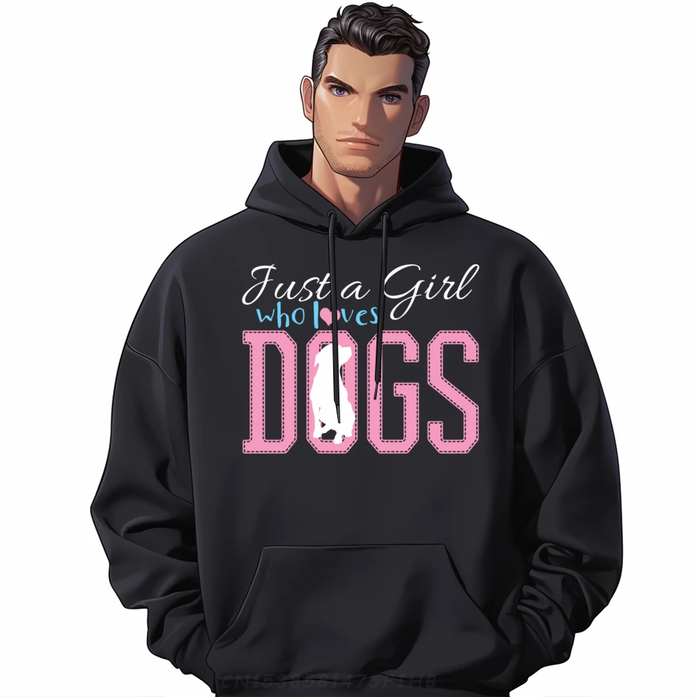 

Just A Girl Who Loves Dogs Golden Retriever Labrador Puppy Graphic Tees Men's Clothing 2024 Pullover Printed On