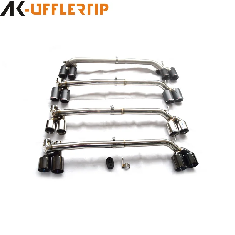 Adecuado para BMW 3 series 4 series 320LI330M420425430428 tubo de escape modificado cuatro garganta trasera de fibra de carbono