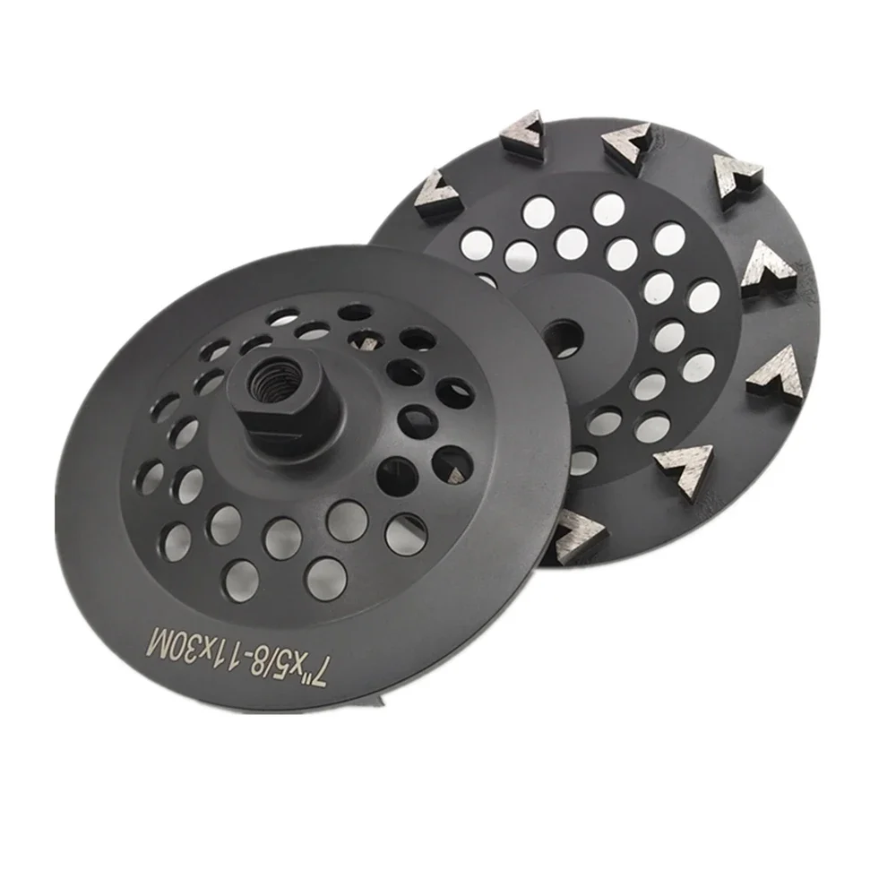Inch Diamond Grinding Cup Wheel with Twelve Arrow Segments for Floor Edge Grinding and Concrete Abrasive Tooling - Pack of 3PCS
