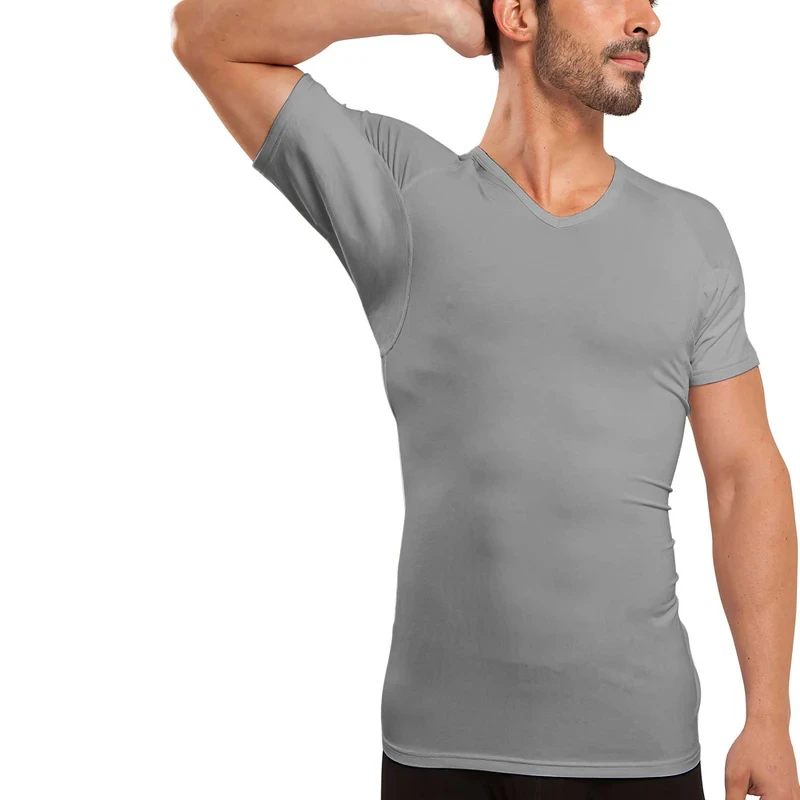 Men Undershirts Anti-transpiration T Shirt Against Underarm Sweat Proof T-shirt