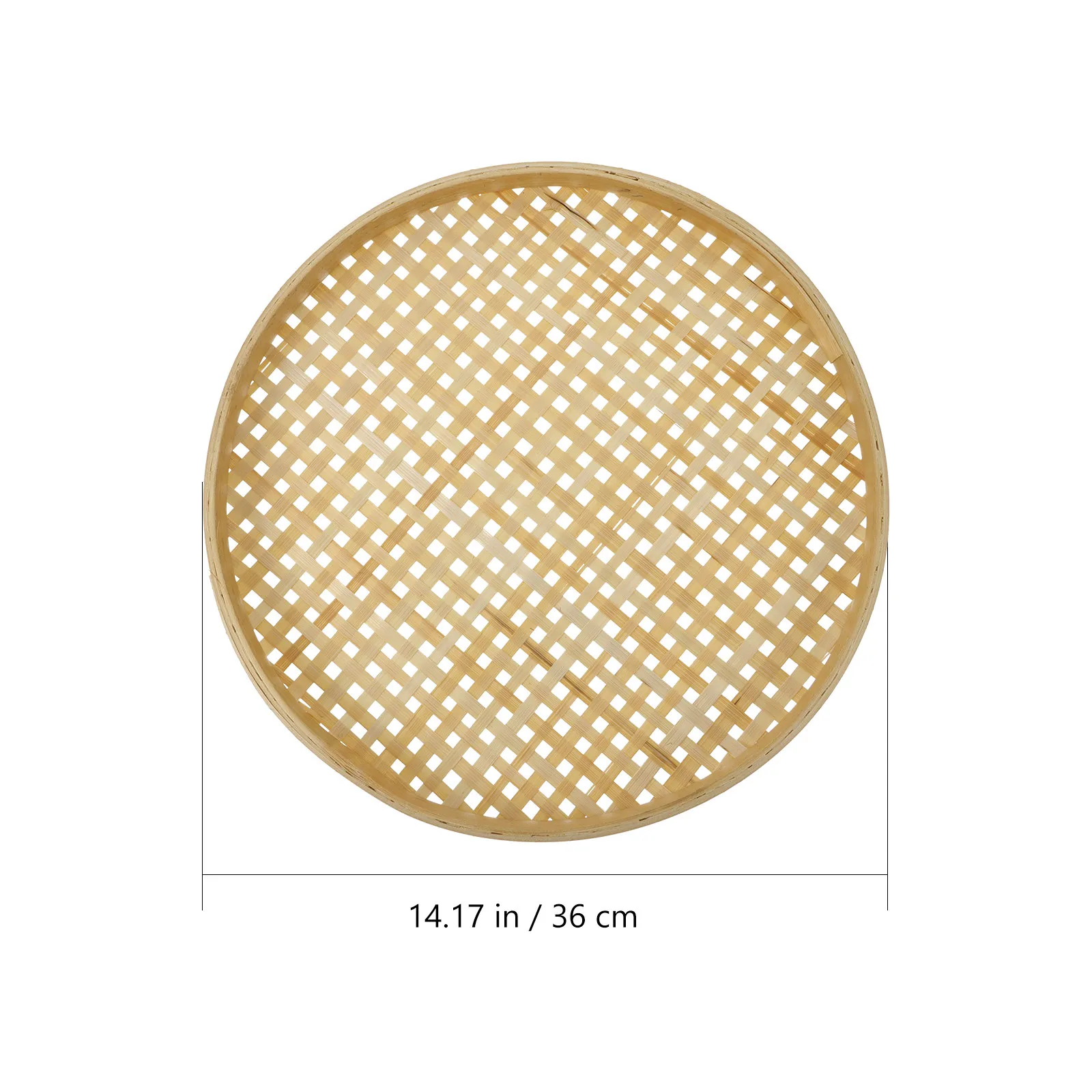 Premium Bamboo Weaving Sieve Multi- Bamboo Strainer Basket for Fruit Snacks Candy Party Decor Home Kitchen