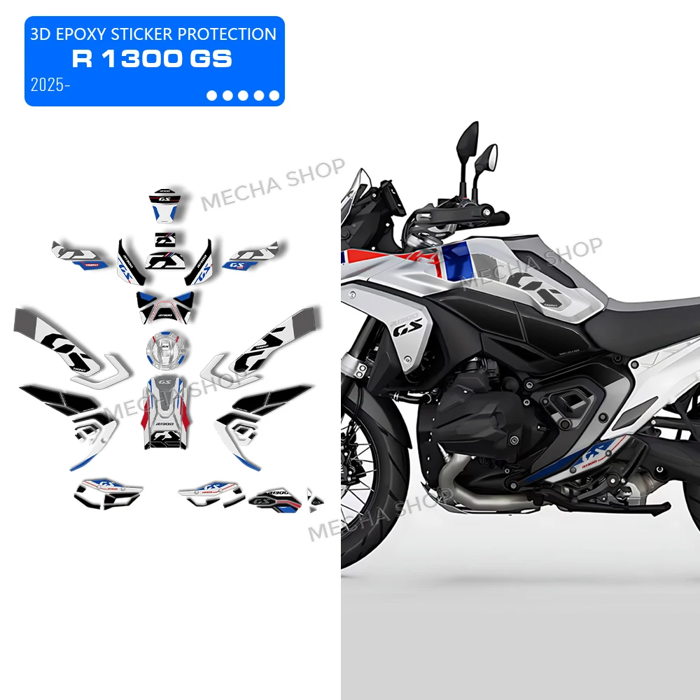 

GS1300 2025 Motorcycle 3D Decal Protector Kit For R1300GS R 1300 GS 2026 Tank Pad Sticker