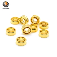 5Pcs  R188 Golden  Yoyo Bearing  UR188 Fingertip Gyro Bearing 6.35X12.7X4.76mm  UR188KK Bearing