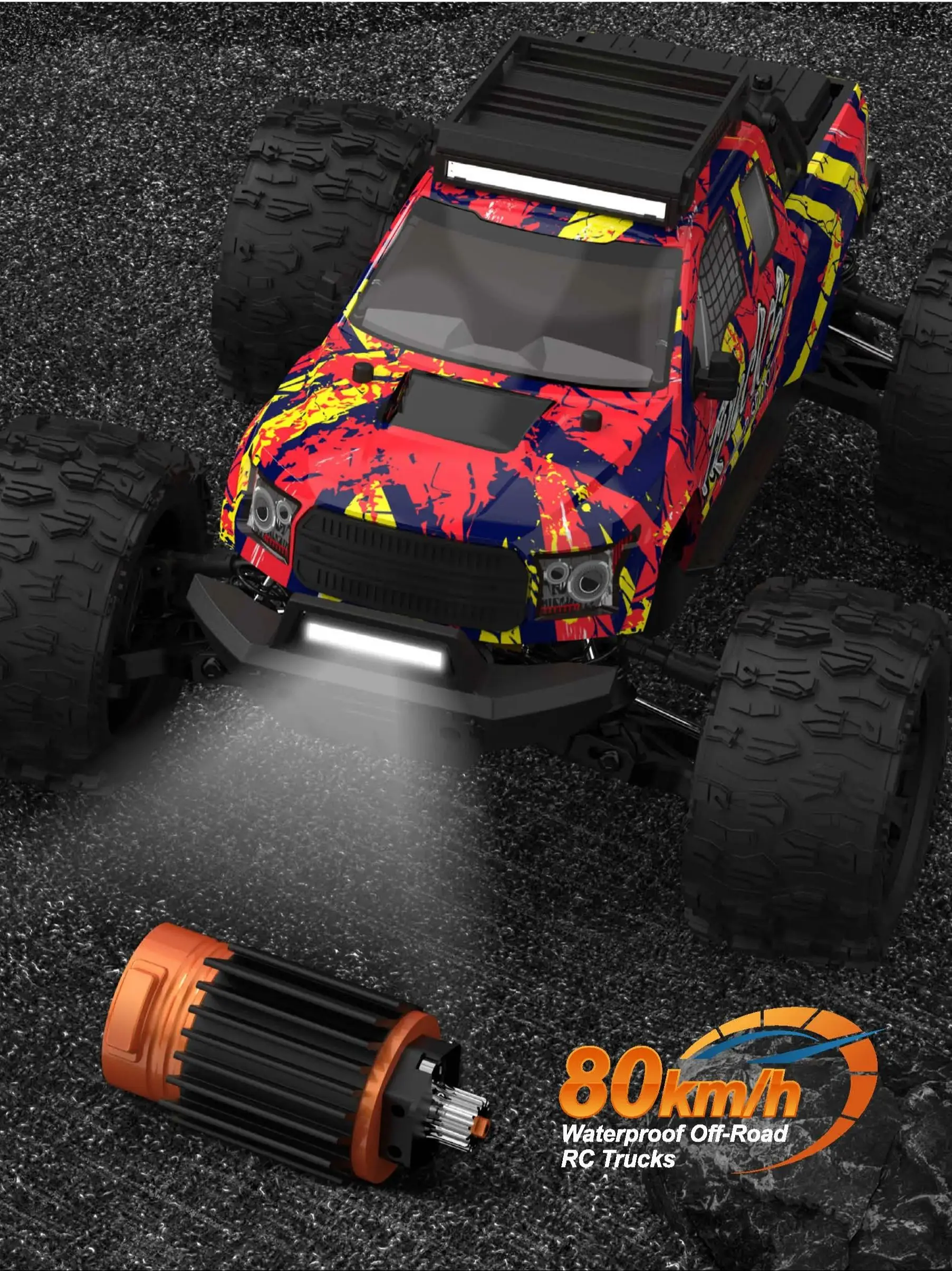 1:14 RC Auto 4x4 80 km/h Bürstenlosen 2,4G Fernbedienung Rennwagen High Speed Off-road RC Lkw 1/14 Skala Fernbedienung Spielzeug