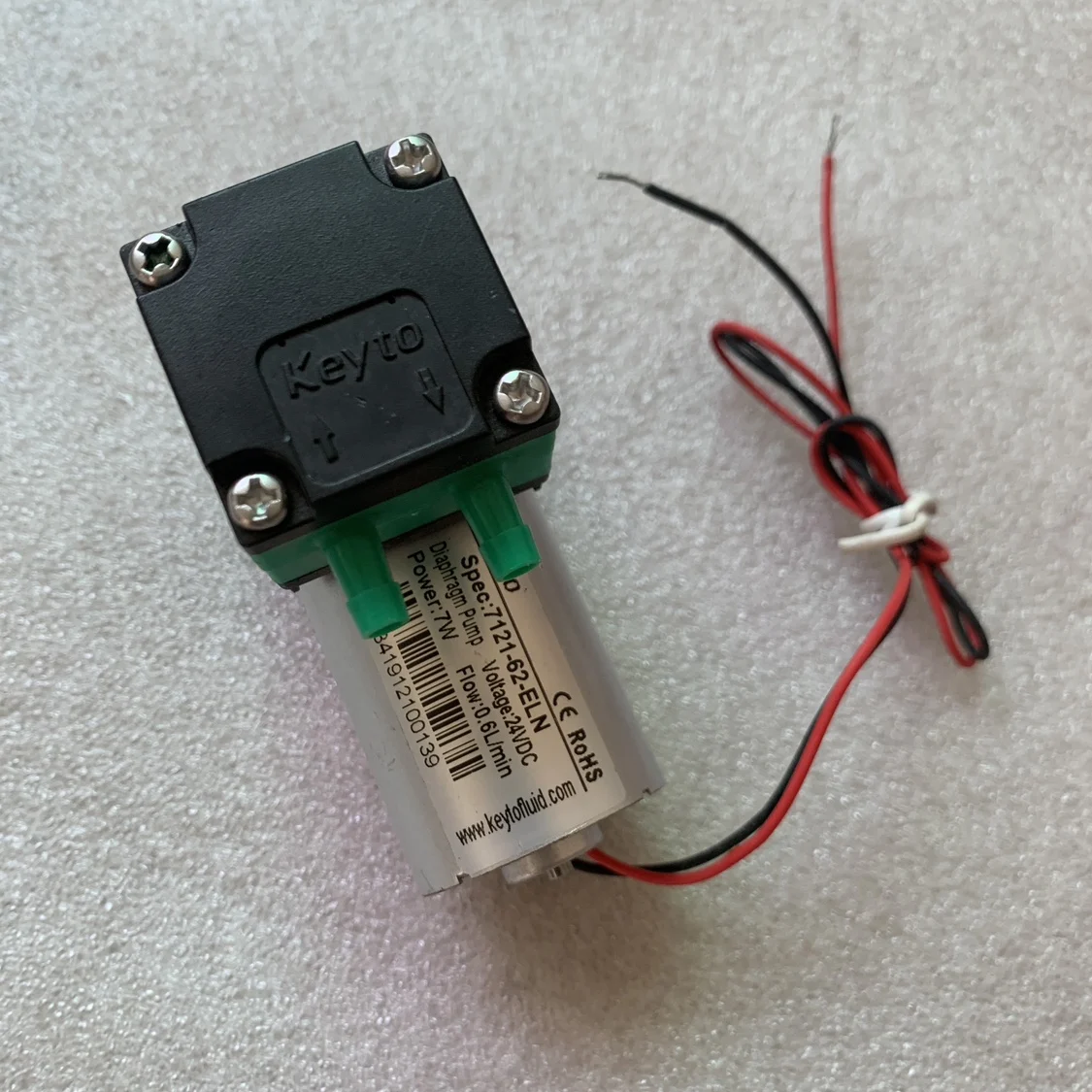 

Б/у мембранный насос для бесщеточного воздушного насоса 7121-62-ELN 24 В 7 Вт 0,6 л/мин