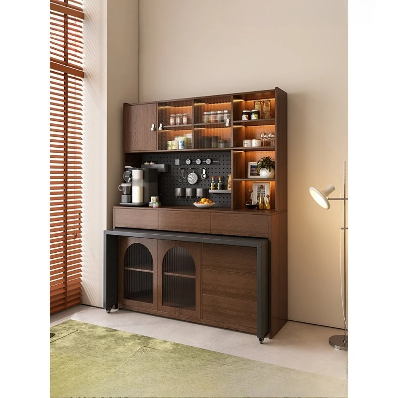Wilderness dining side cabinet dining table integrated antique locker, separate dining table locker can be customized