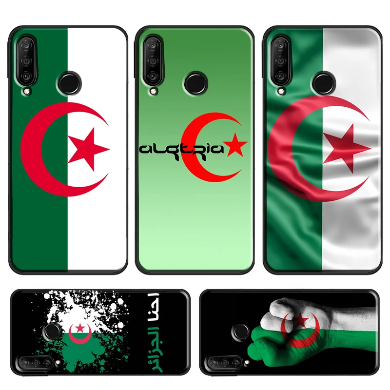 Flag of Algeria Case For Huawei P Smart 2019 Z P30 Lite P20 P40 Pro Mate 20 Lite Nova 5T Honor 50 10i 8X 9X