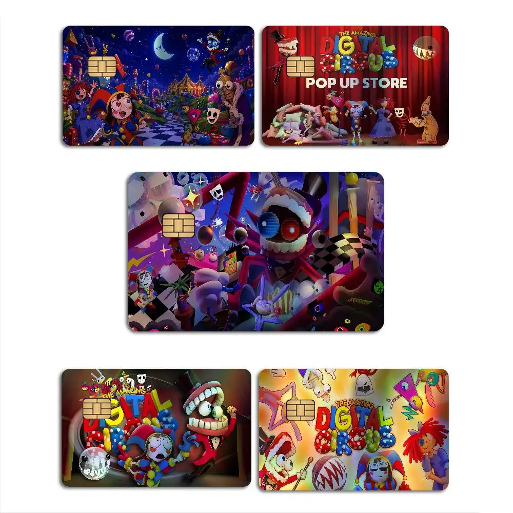 The Amazing D-Digital C-Circus Laser Reflective Bank Card Stickers Cute Stylish Daily Decoration Gift