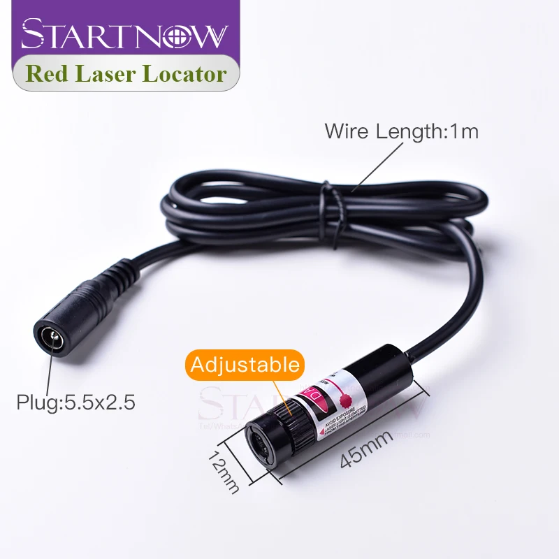 Bộ 12*42 635nm 10 MW Dòng Laser Đỏ Định Vị Laser Mô Đun Dòng Con Trỏ Cho Máy Thêu Phần Vải cắt CNC Định Vị