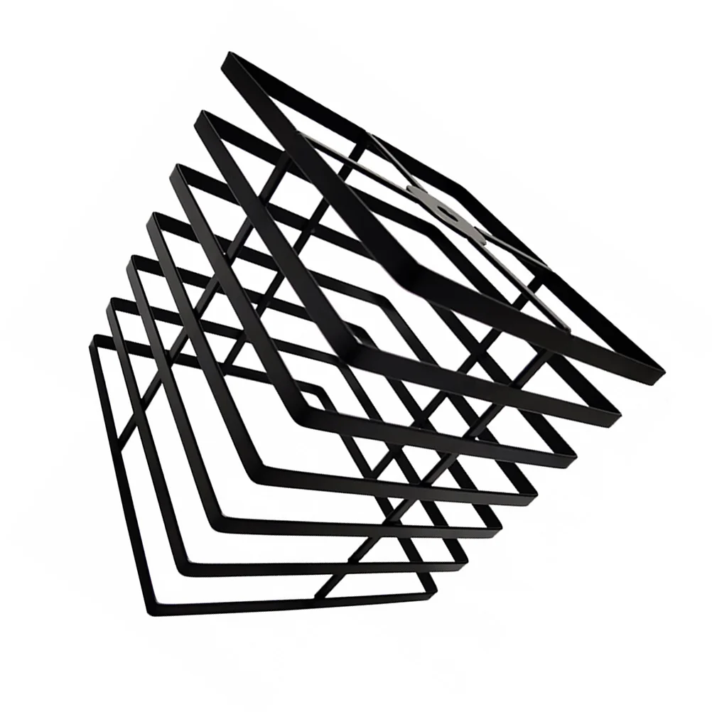 

Hanging Pendant Light Shade Iron Lamp Cover Retro Minimalist Design for Living Room Bar Cafe Decor Chandelier Lampshade Frame