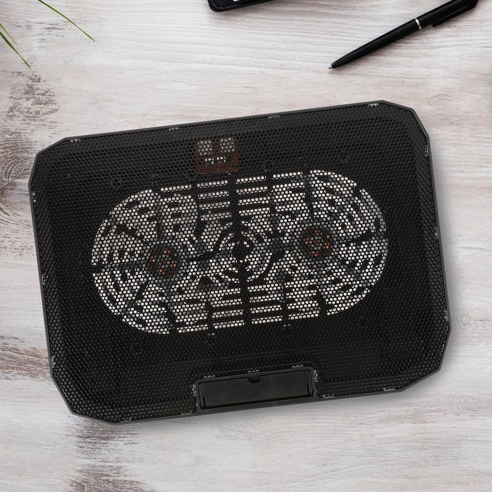 

1Pcs Laptop Cooling Rack Foldable Portable Stand Silent Adjustable Fan Strong Bearing Capacity Relieves Neck Pain for Office