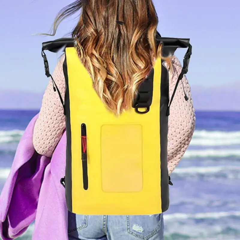 

Водонепроницаемый сухой мешок для плавания, 30 л, большой вместительный рюкзак для дайвинга, компрессионная сумка для хранения рафтинга, уплотнительный рулонный пакет для хранения для дайвинга