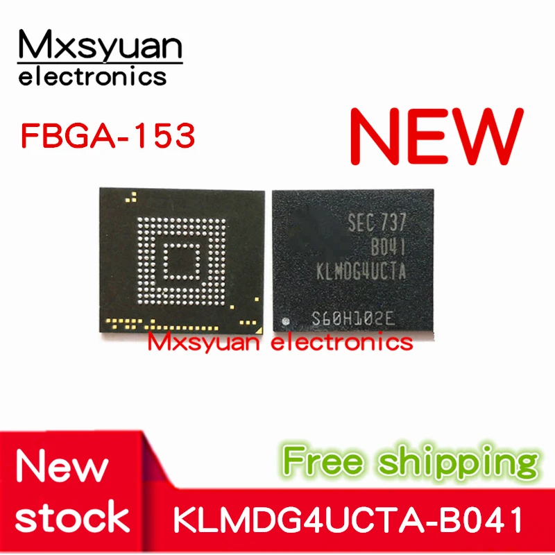 1PCS/LOT KLMDG4UCTA-B041 KLMDG4UCTA BGA153 KLMDG4UERM-B041 KLMDG4UERM BGA153 NEW 128G version 5.1 embedded storage IC