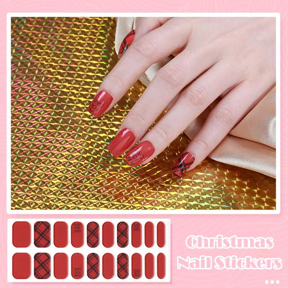 ホットクリスマス雰囲気ネイルステッカー雪だるま雪の結晶品質高かわいいワピティデコネイルアートネイル自己粘着ステッカー E7S3