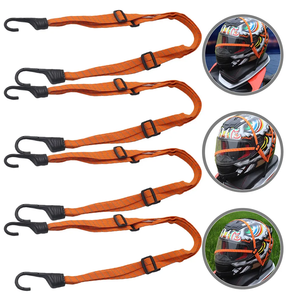 

Комплект из 4 прочных регулируемых нейлоновых ремней для крепления багажа на мотоцикл, для фиксации груза, для использования на улице, для велосипедов