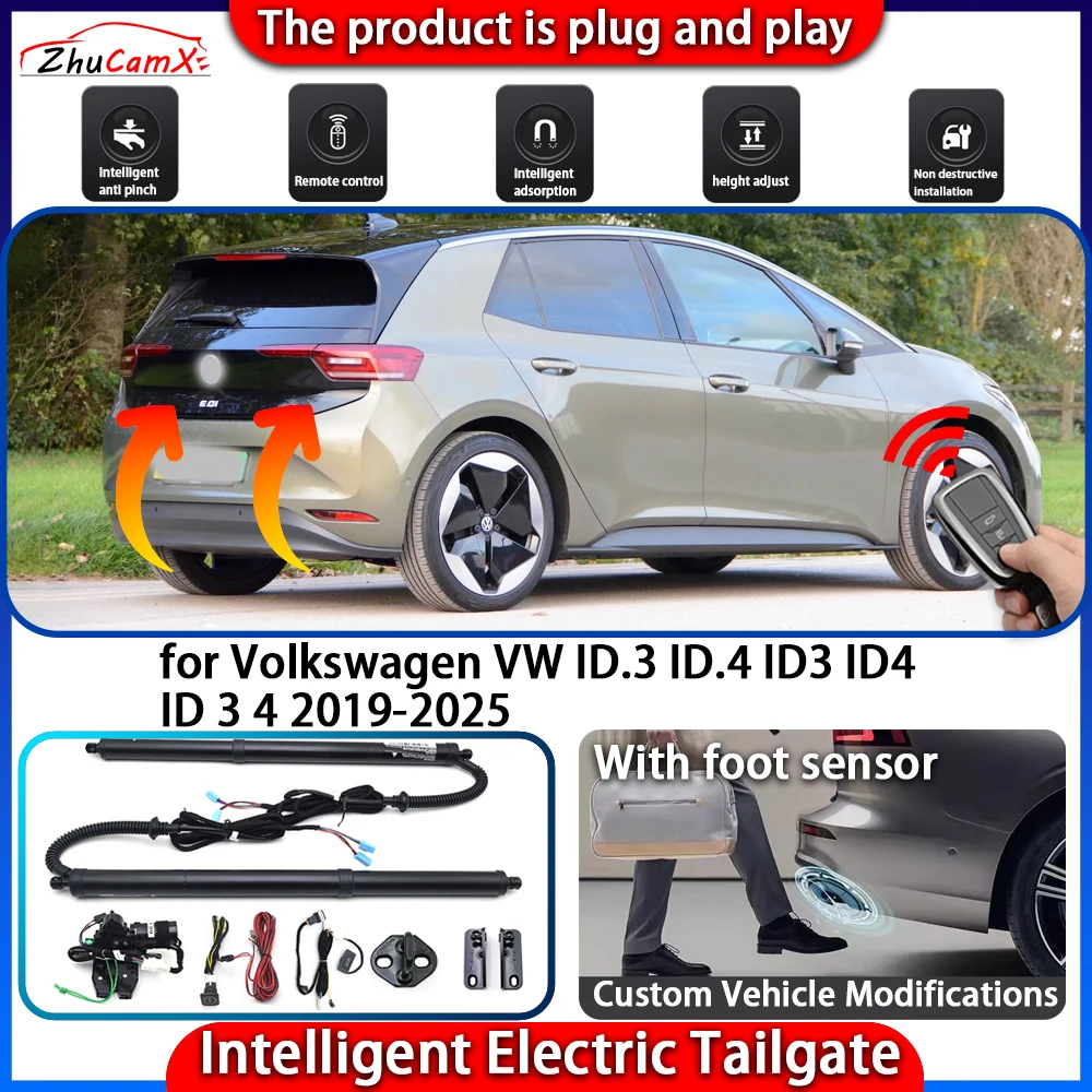 Smart Powered Tailgate System for Volkswagen VW ID.3 ID.4 ID3 ID4 ID 3 4 2019-2025 Automatic Intelligent Trunk Lift Control Kit