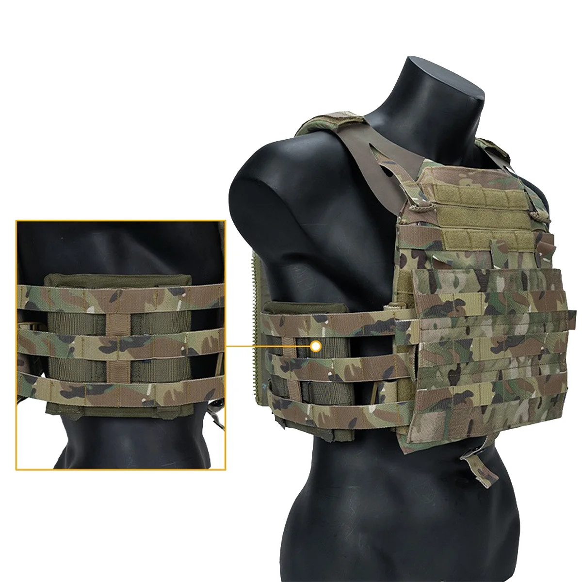 Small Steel Scorpion Vest Side Panel Bag MOLLE Side Panel Bag Bulletproof Plug Bag JPC AVS Universal