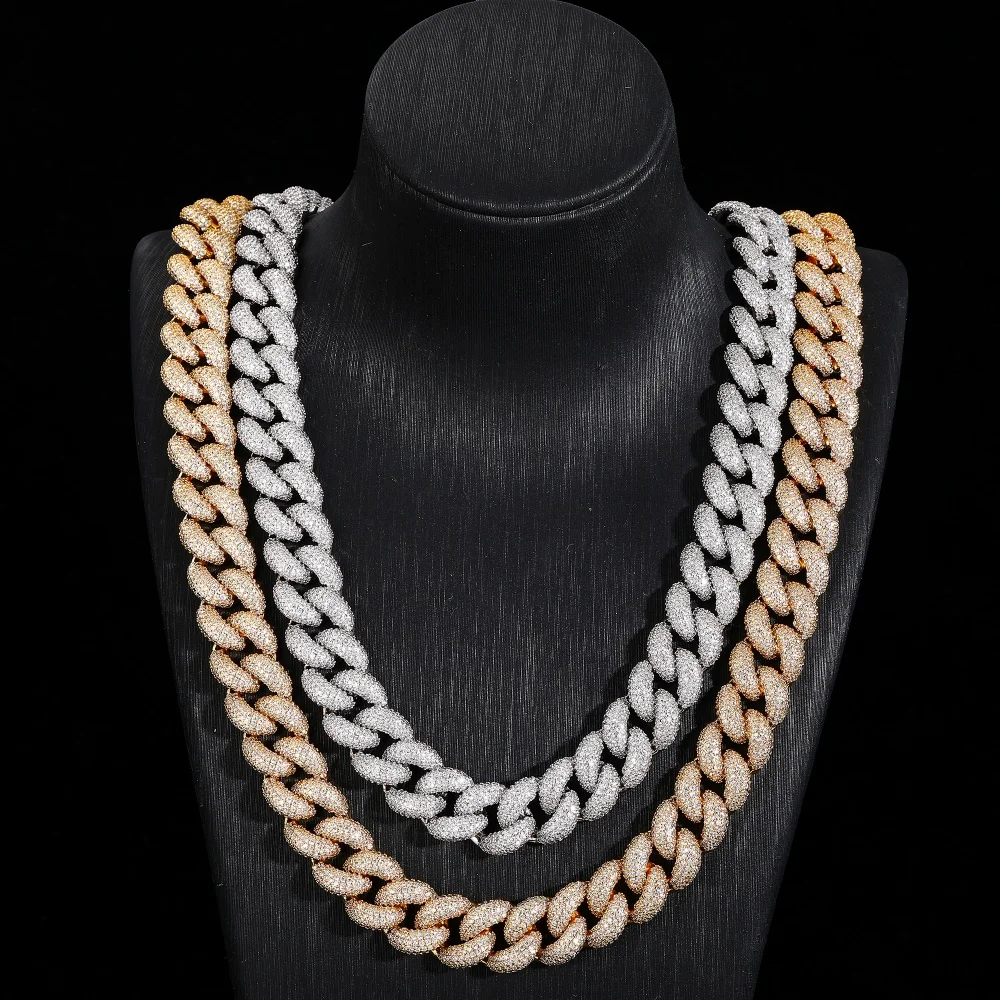 

Кубинская цепочка с кубическим цирконием Iced Out в стиле хип-хоп, ожерелье, колье, модный роскошный подарок для мужчин, ювелирные изделия в стиле рэпер, рок