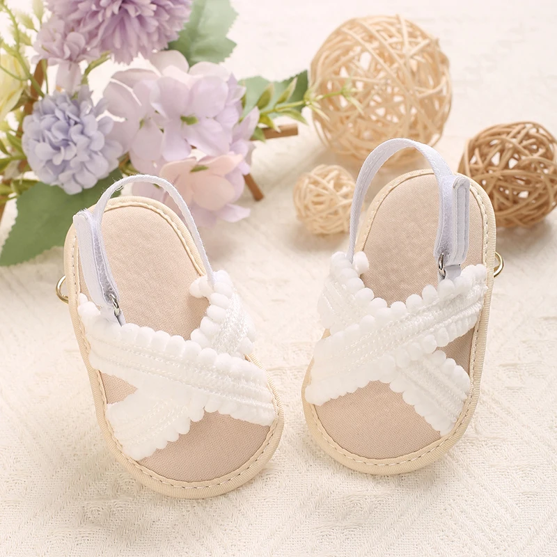 Newborn Baby Girls Mary Jane Flats Cute Bowknot Wedding Dress Shoes Non-Slip First Walkers Embroidery Flower Soft Shoes