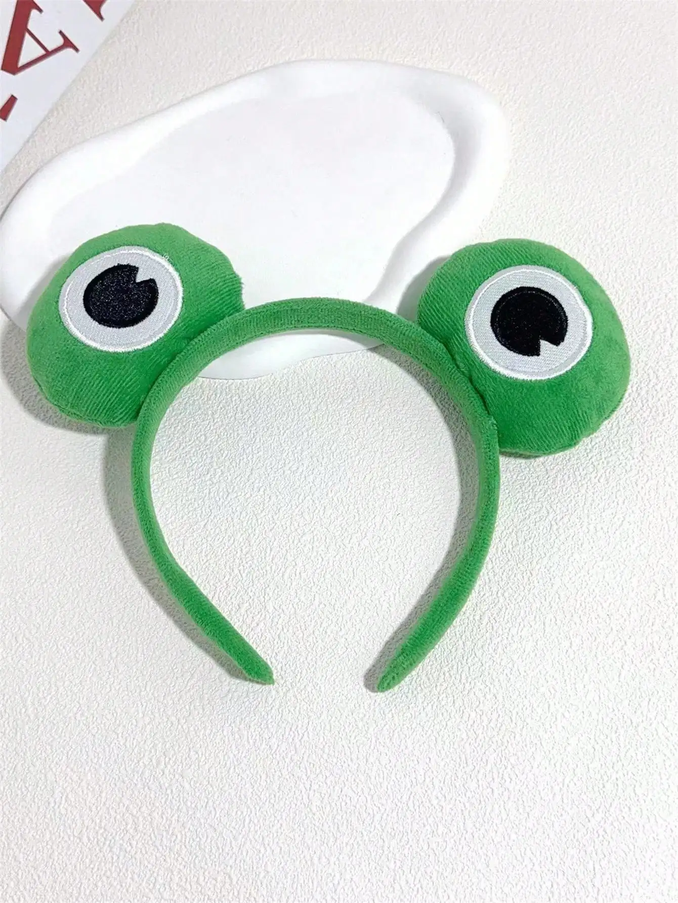 1 frog headband Headband face makeup cartoon cute sweet ins wind funny super cute big eyes headband hair accessories