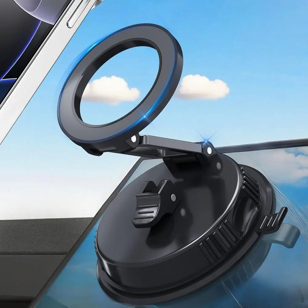 

Держатель для телефона в автомобиль для Magsafe, [самое мощное крепление на присоске 78+ фунтов и сильнейший магнит 2500 гф], вакуумное крепление для телефона в автомобиль, аксессуар для автомобиля