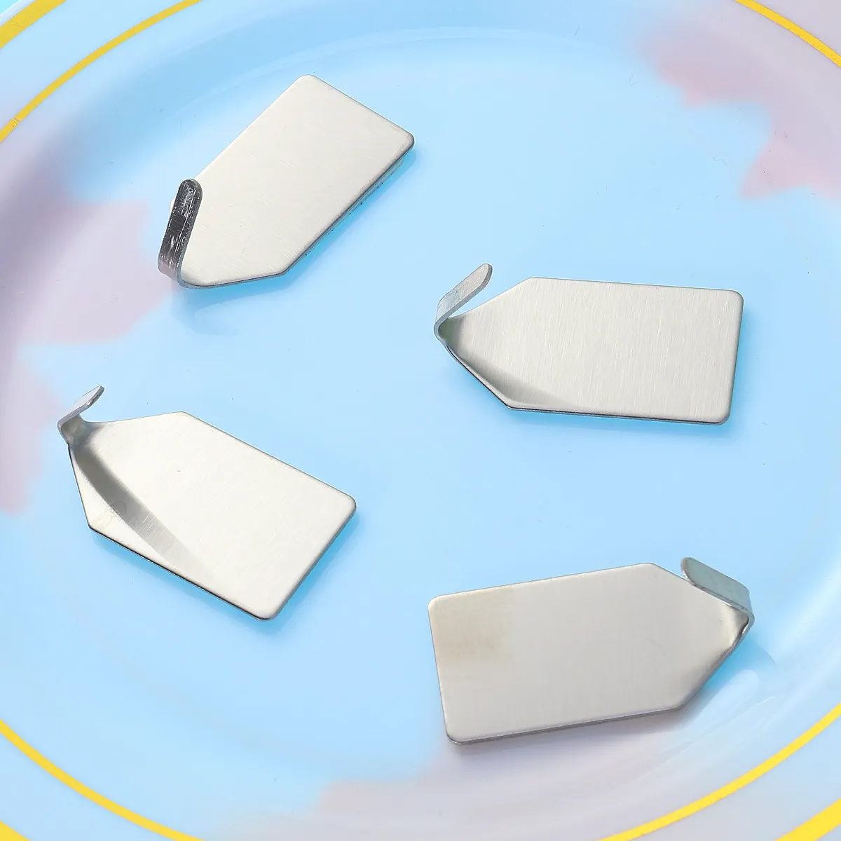 8 PCS Multi-purpose Hooks Self Adhesive Coat Corrosion Resistant Stainless Steel
